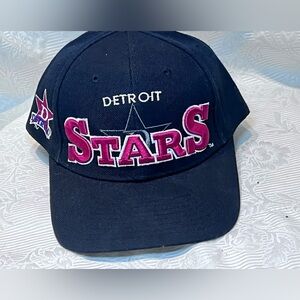 Detroit Stars Negro League Baseball Hat Black Adjustable Vintage NWOT